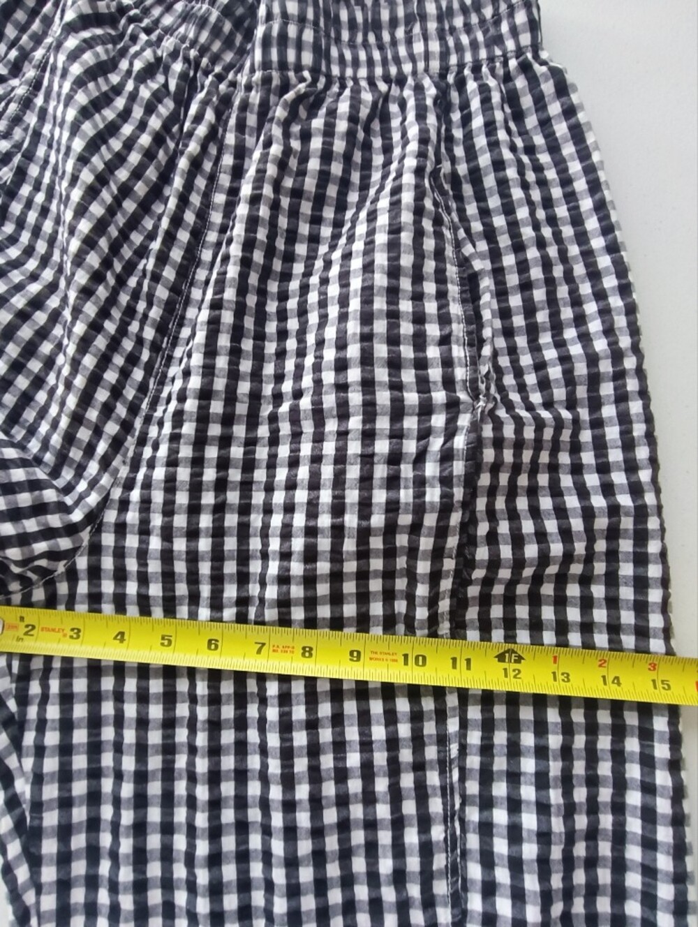 Free People Plaid Gingham Wide Leg Arc Pants Size M - Picture 10 of 13